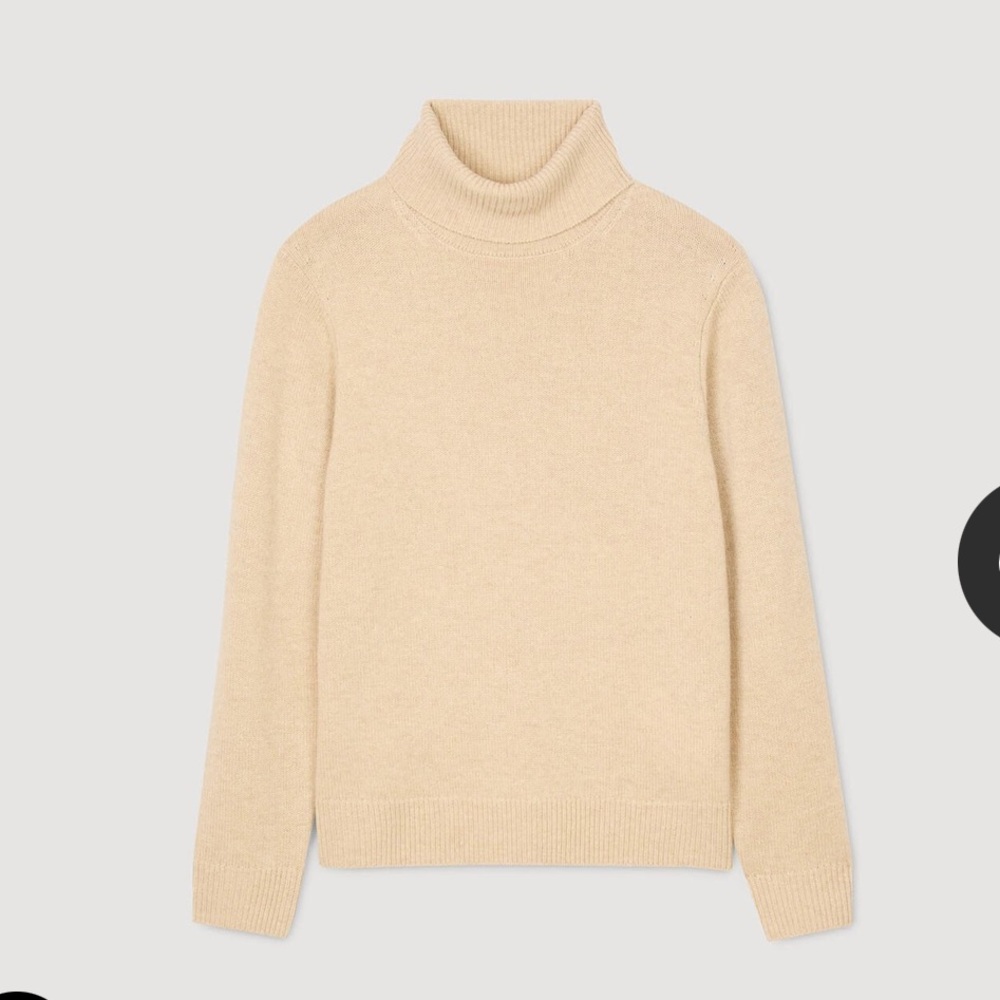 Sandro Men’s Wool and Cashmere Turtleneck Sweater Size Large